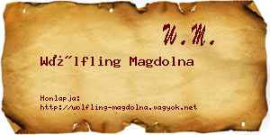 Wölfling Magdolna névjegykártya